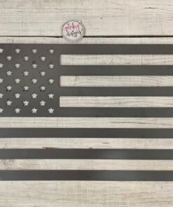 Metal American Flag | Man Cave | Military | Patriotic Decor | Made In USA | American Flag