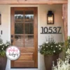 Modern Metal House Number Sign | Classic Metal House Numbers | Modern Address Sign | Modern Address Numbers | Custom Address - Style A10