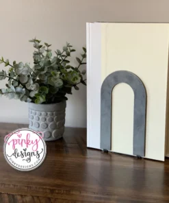 Arch Metal Bookends | Bookshelf Decor | Home Office Decor | Book Organizer | Minimalist Bookends | Modern Bookend | Metal Book Holder