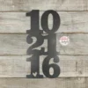 Personalized Wedding Date Sign | Metal Date Sign | Anniversary Date Sign | Custom Established Gift | Wedding Decor | Custom Wedding Gift