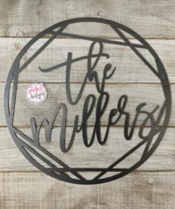 Metal Family Name Sign | Custom Last Name Sign | Metal Name Sign | Metal Wall Decor | Wedding Gift | Housewarming Gift | Metal Wall Art