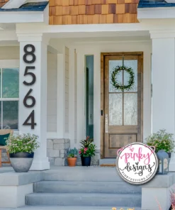 Modern Metal House Numbers & Letters | Individual House Numbers | Modern Address Numbers | Modern Numbers | Individual Metal Letters