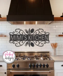 Custom Metal Kitchen Sign | Kitchen Decor | Kitchen Wall Art | Mimi's Kitchen | Kitchen Wall Decor | Housewarming Gift | Personalized Name