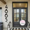 Mid Century House Numbers & Letters | Individual House Numbers | Mid Century Modern Address Numbers | Individual Metal Letter | Address Sign